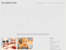 Tablet Screenshot of lightfootguide.com